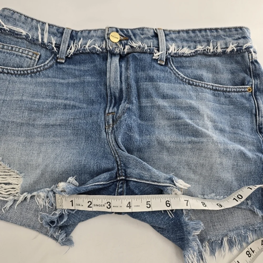 Frame denim Le Cutoff blue